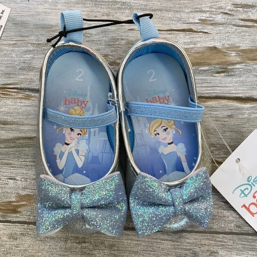 BABY Disney Cinderella & Polka Dot Mini Mouse Princess Shoes 2-Pack Size 2